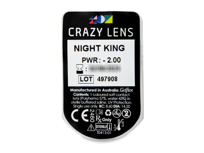 CRAZY LENS - Night King - Lente optike ditore (2 lente) - Blister pack preview