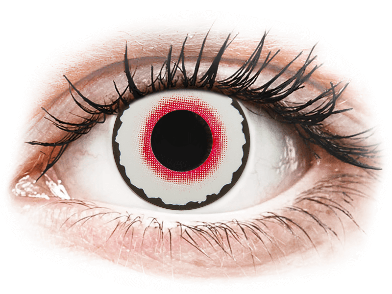 CRAZY LENS - Mad Clown - Lente kozmetike ditore (2 lente) - Coloured contact lenses
