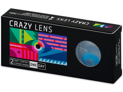 CRAZY LENS - Sky Blue - Lente optike ditore (2 lente) - Coloured contact lenses