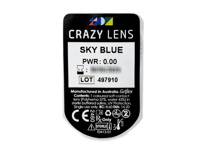 CRAZY LENS - Sky Blue - Lente kozmetike ditore (2 lente) - Blister pack preview