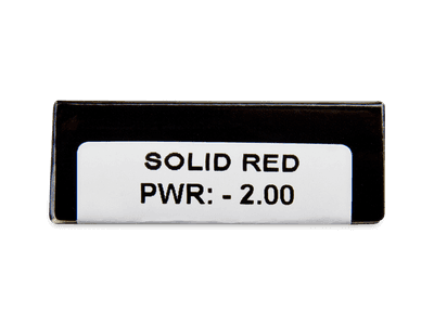 CRAZY LENS - Solid Red - Lente optike ditore (2 lente) - Attributes preview