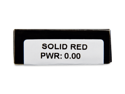 CRAZY LENS - Solid Red - Lente kozmetike ditore (2 lente) - Attributes preview