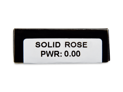 CRAZY LENS - Solid Rose - Lente kozmetike ditore (2 lente) - Attributes preview