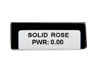 CRAZY LENS - Solid Rose - Lente kozmetike ditore (2 lente) - Attributes preview