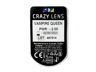 CRAZY LENS - Vampire Queen - Lente optike ditore (2 lente) - Blister pack preview