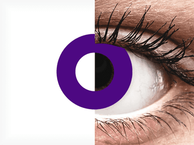 CRAZY LENS - Solid Violet - Lente optike ditore (2 lente)