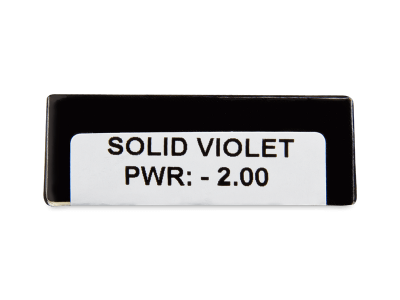CRAZY LENS - Solid Violet - Lente optike ditore (2 lente) - Attributes preview