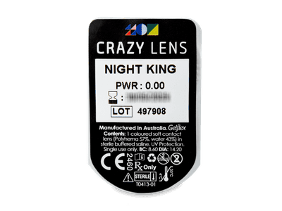 CRAZY LENS - Night King - Lente kozmetike ditore (2 lente) - Blister pack preview