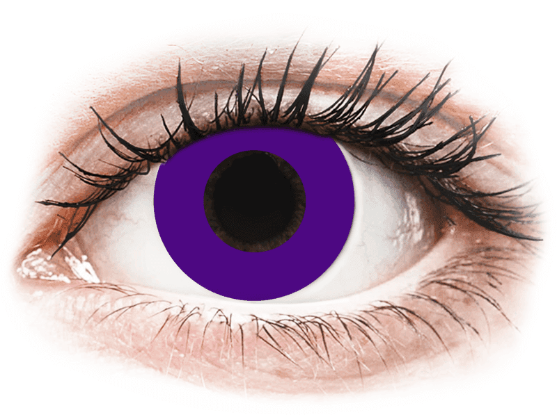 CRAZY LENS - Solid Violet - Lente kozmetike ditore (2 lente)