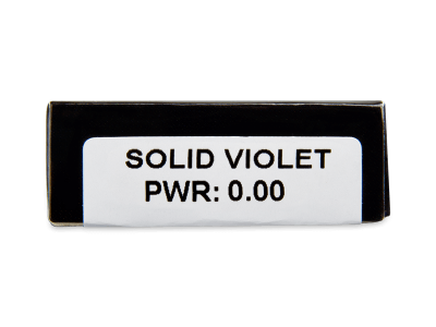 CRAZY LENS - Solid Violet - Lente kozmetike ditore (2 lente) - Attributes preview
