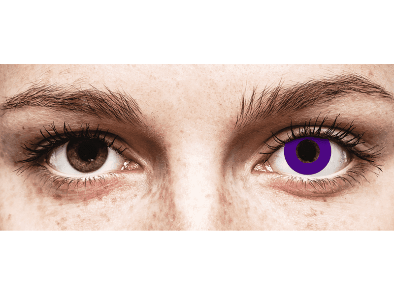 CRAZY LENS - Solid Violet - Lente kozmetike ditore (2 lente) thumbnail 2