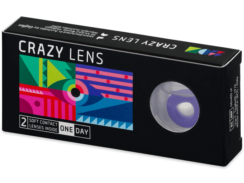 CRAZY LENS - Solid Violet - Lente kozmetike ditore (2 lente) thumbnail 4