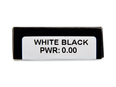CRAZY LENS - White Black - Lente kozmetike ditore (2 lente) - Attributes preview