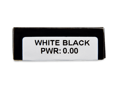 CRAZY LENS - White Black - Lente kozmetike ditore (2 lente) - Attributes preview