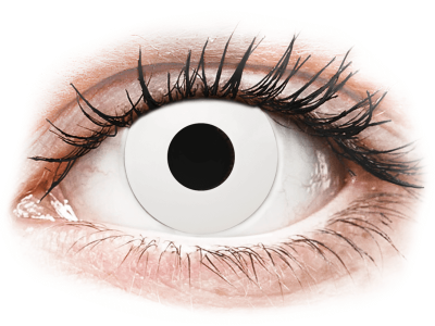 CRAZY LENS - WhiteOut - Lente kozmetike ditore (2 lente) - Coloured contact lenses