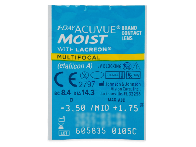 1 Day Acuvue Moist Multifocal (30 lenses) - Blister pack preview