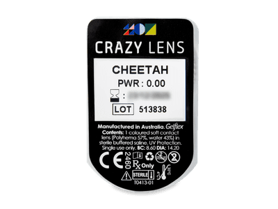 CRAZY LENS - Cheetah - Lente kozmetike ditore (2 lente) - Blister pack preview