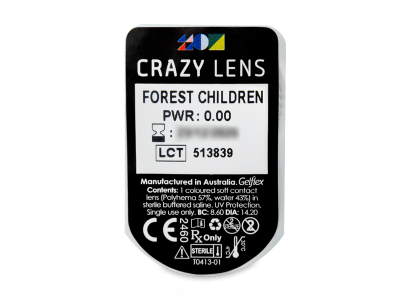CRAZY LENS - Forest Children - Lente kozmetike ditore (2 lente) - Blister pack preview