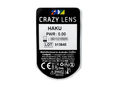 CRAZY LENS - Haku - Lente kozmetike ditore (2 lente) - Blister pack preview
