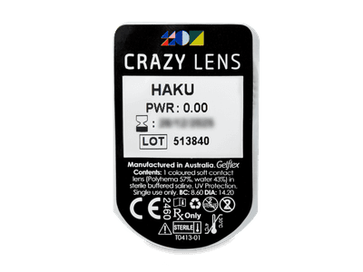 CRAZY LENS - Haku - Lente kozmetike ditore (2 lente) - Blister pack preview