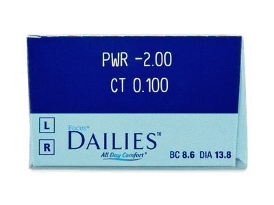 Focus Dailies All Day Comfort (30 lente) - Attributes preview