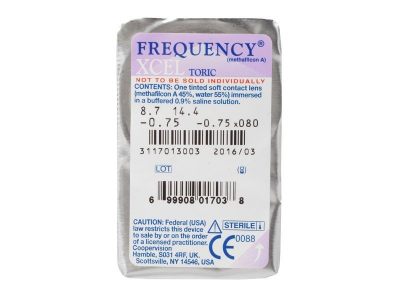 FREQUENCY XCEL TORIC (3 lente) - Blister pack preview