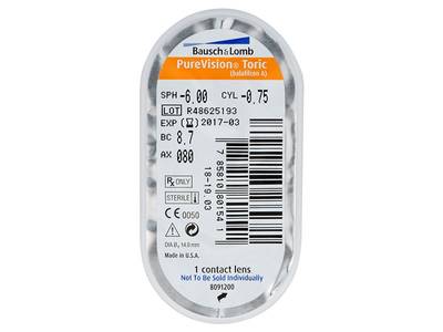 PureVision Toric (6 lente) - Blister pack preview