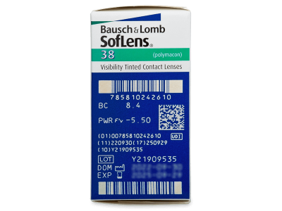 SofLens 38 (6 lente) - Attributes preview