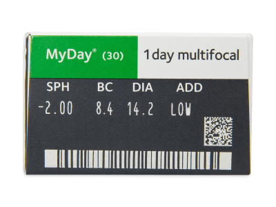 MyDay daily disposable multifocal (30 lenses) - Attributes preview