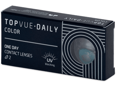 TopVue Daily Color - Brilliant Blue - Lente optike ditore (2 lente) - Coloured contact lenses
