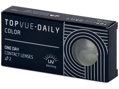 TopVue Daily Color - Green - Lente optike ditore (2 lente) - Coloured contact lenses