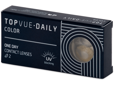 TopVue Daily Color - Pure Hazel - Lente optike ditore (2 lente) - Coloured contact lenses