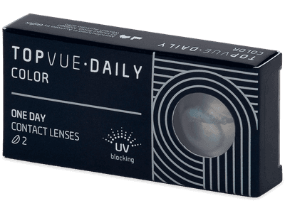 TopVue Daily Color - Blue - Lente kozmetike ditore (2 lente) - Coloured contact lenses