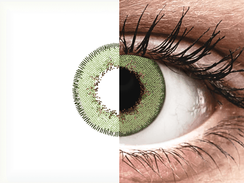 TopVue Daily Color - Green - Lente kozmetike ditore (2 lente) thumbnail 3