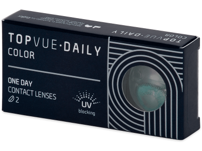TopVue Daily Color - Turquoise - Lente kozmetike ditore (2 lente) - Coloured contact lenses