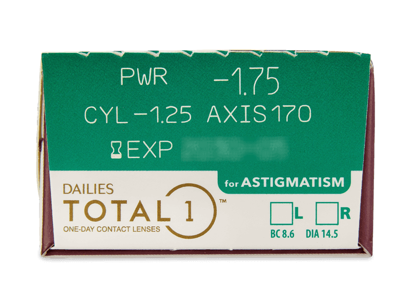 Dailies TOTAL1 for Astigmatism (30 lenses) thumbnail 2