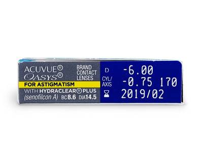 Acuvue Oasys for Astigmatism (6 lente) - Attributes preview