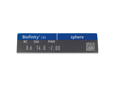 Biofinity (3 lente) - Attributes preview