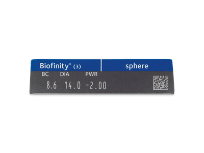 Biofinity (3 lente) - Attributes preview