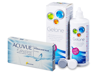 Acuvue Oasys (6 lente) + Gelone Solucion 360 ml