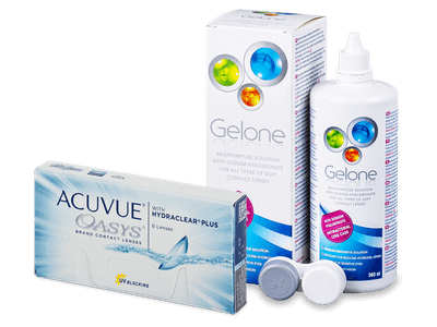 Acuvue Oasys (6 lente) + Gelone Solucion 360 ml