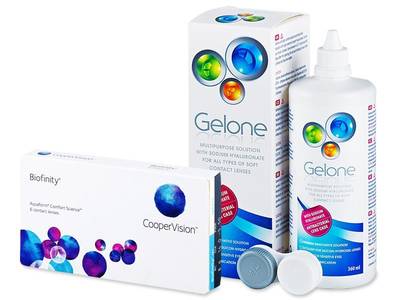 Biofinity (6 lente) + Gelone Solucion 360 ml