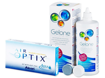 Air Optix Aqua (6 lente) + Gelone Solucion 360 ml - Previous design