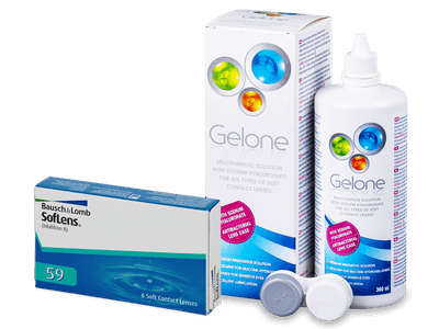 SofLens 59 (6 lente) + Gelone Solucion 360 ml