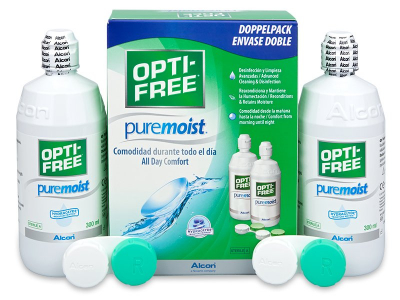 OPTI-FREE PureMoist solucion 2 x 300 ml - Economy duo pack - solution