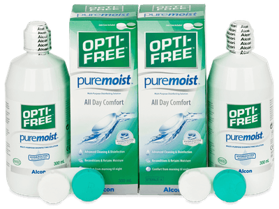 OPTI-FREE PureMoist solucion 2 x 300 ml - Economy duo pack - solution