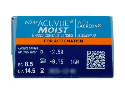 1-Day Acuvue Moist for Astigmatism (30 lente) - Attributes preview