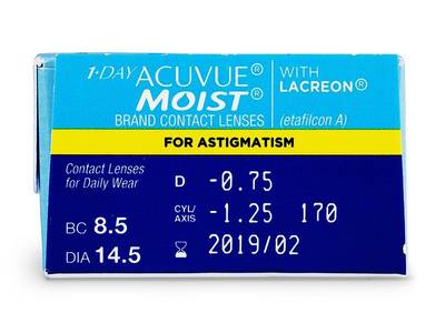 1-Day Acuvue Moist for Astigmatism (30 lente) - Previous design