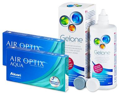 Air Optix Aqua (2x3 lente) + Gelone Solucion 360 ml
