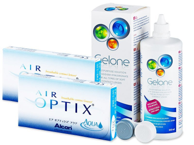 Air Optix Aqua (2x3 lente) + Gelone Solucion 360 ml - Previous design